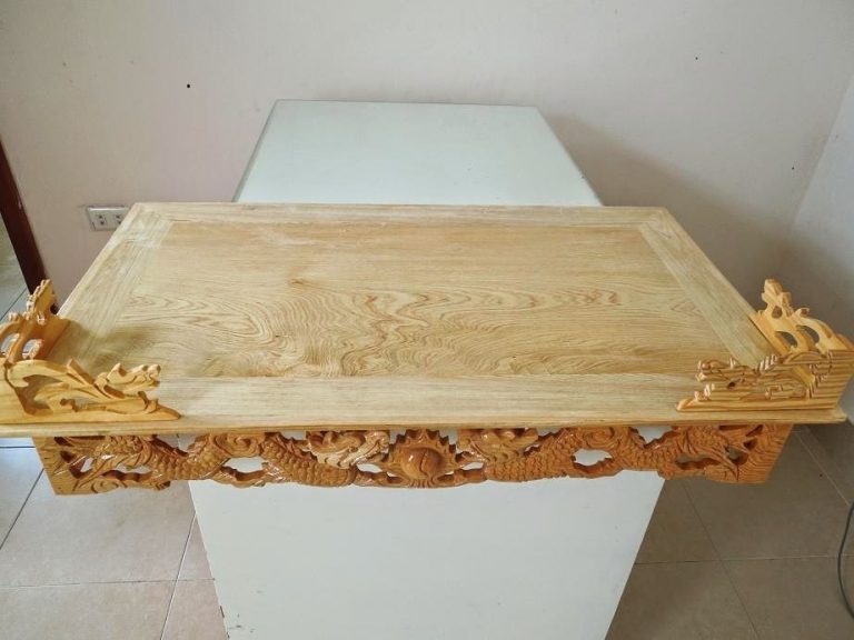 Một số mẫu bàn thờ treo gỗ xoan đào đẹp, giá rẻ